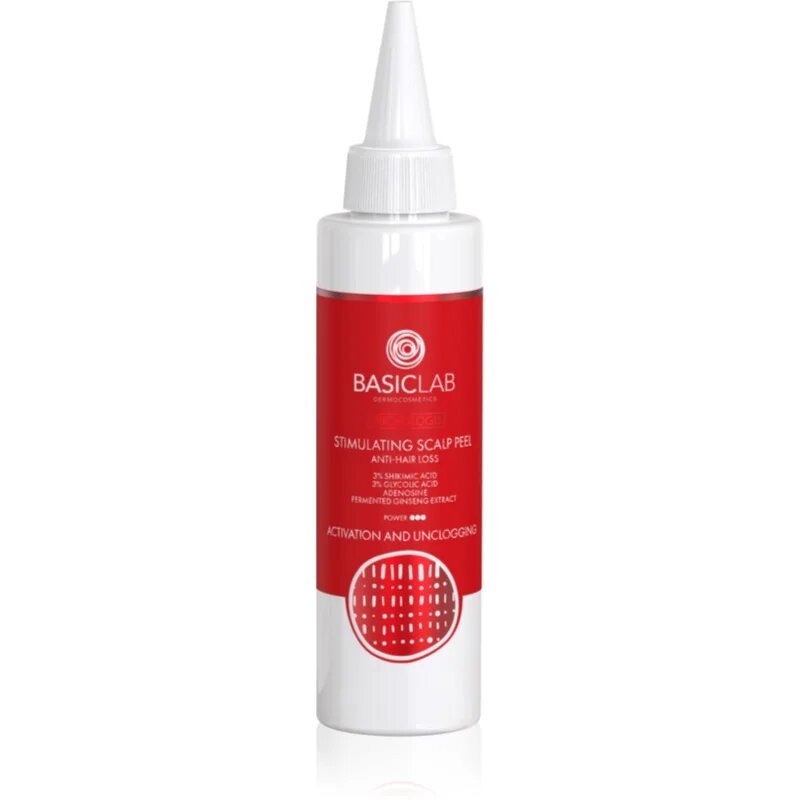 BasicLab Dermocosmetics Trichologis élénkítő peeling hajhullás ellen 150 ml