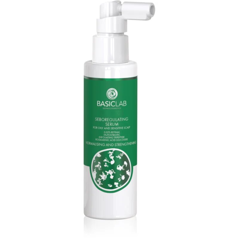 BasicLab Dermocosmetics Trichologis felszín alatti zsírcsökkentő normalizáló tonikum zsíros fejbőrre 100 ml