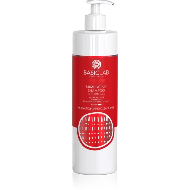 BasicLab Dermocosmetics Trichologis stimuláló sampon hajhullás ellen 300 ml