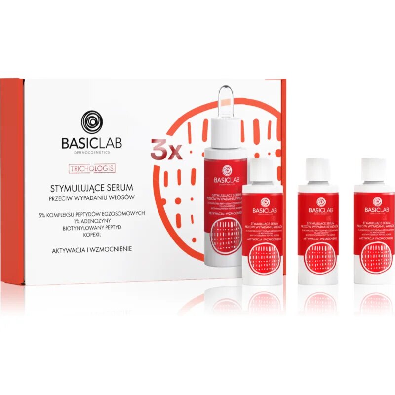 BasicLab Dermocosmetics Trichologis szett hajhullás ellen