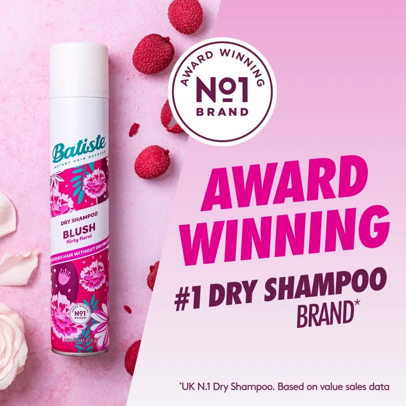 Batiste Blush frissítő száraz sampon 350 ml