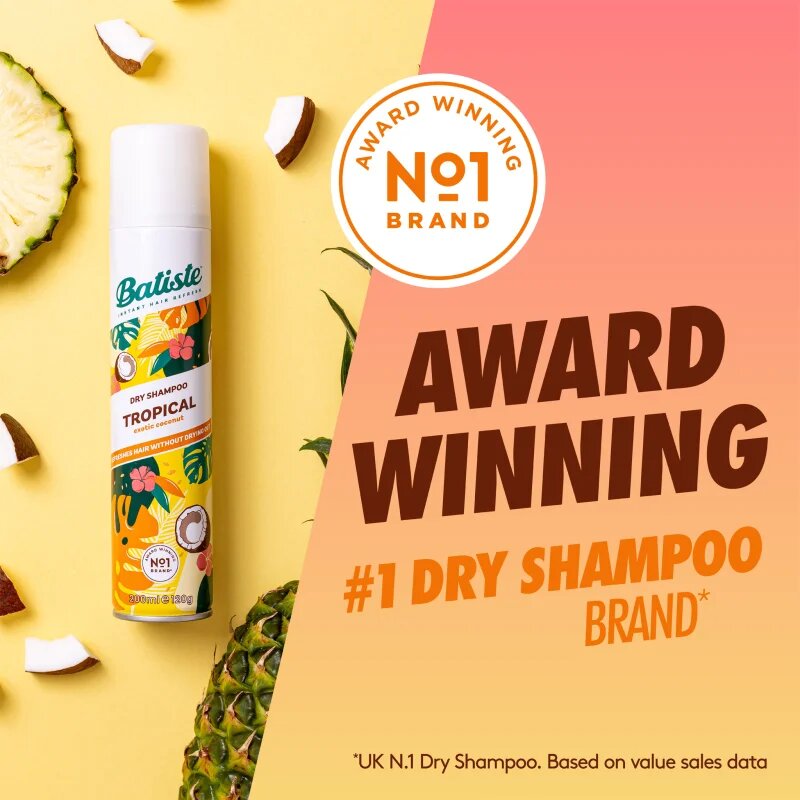 Batiste Tropical frissítő száraz sampon 200 ml
