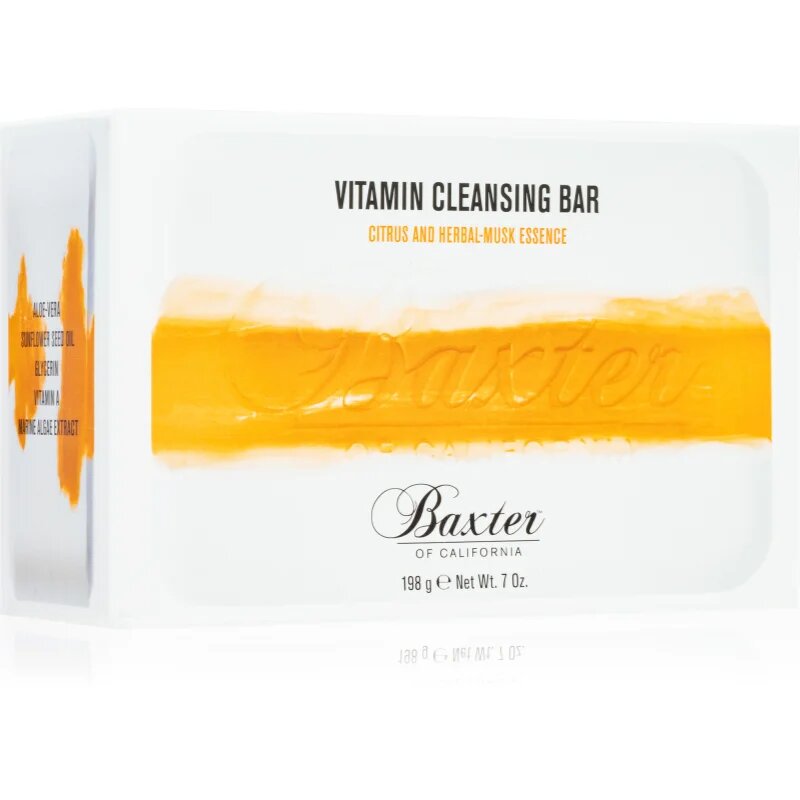 Baxter of California Vitamin Cleansing Bar Citrus and Herbal-Musk tápláló folyékony szappan 198 g