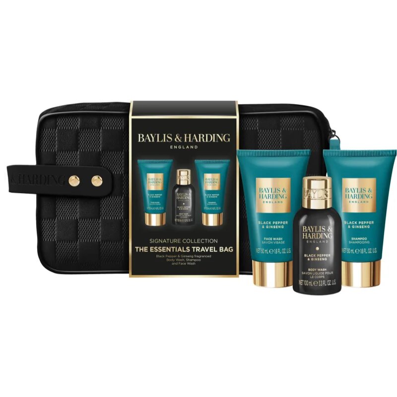 Baylis & Harding Black Pepper & Ginseng ajándékszett utazásra