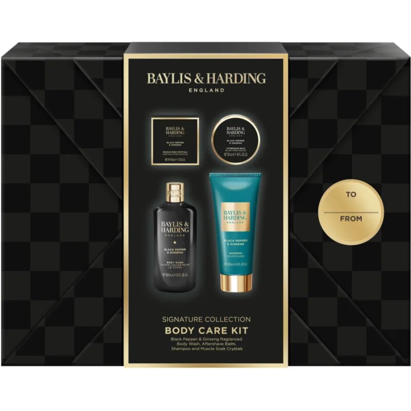 Baylis & Harding Black Pepper & Ginseng ajándékszett zuhanyba