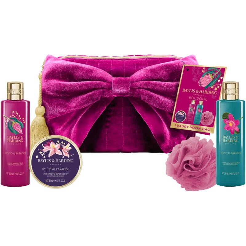 Baylis & Harding Boudoire Tropical Paradise ajándékszett kozmetikai táska