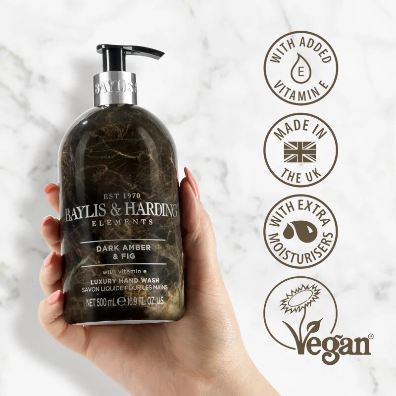 Baylis & Harding Elements Dark Amber & Fig folyékony szappan 500 ml