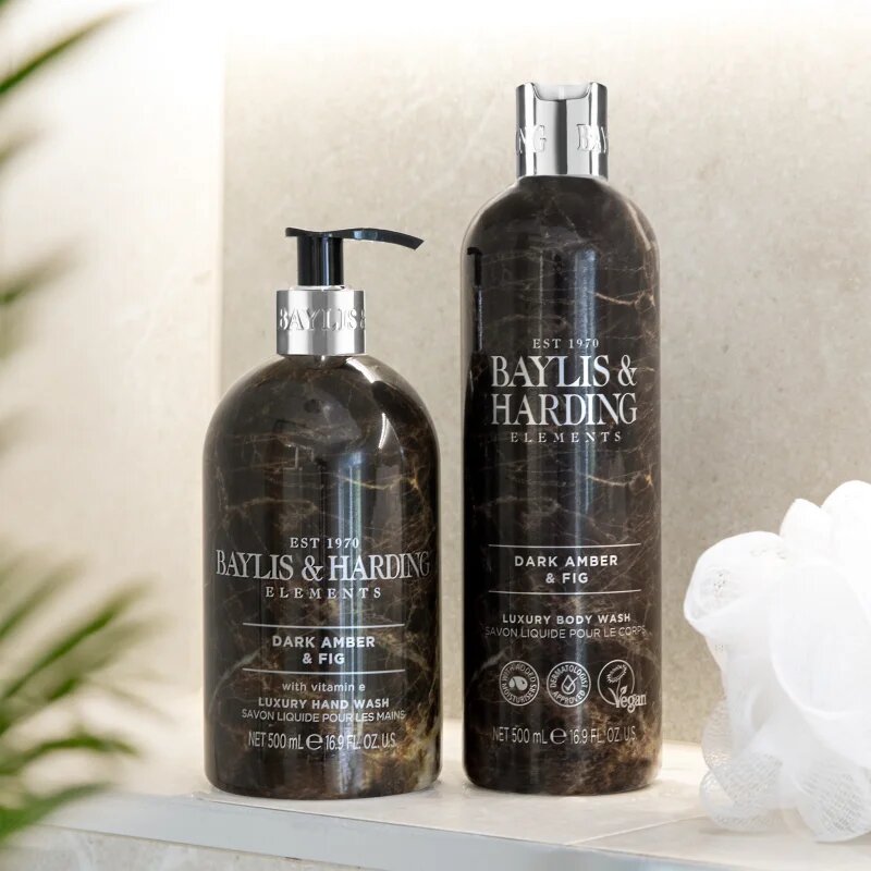 Baylis & Harding Elements Dark Amber & Fig folyékony szappan 500 ml