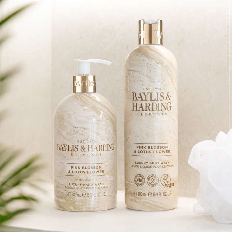 Baylis & Harding Elements Pink Blossom & Lotus Flower folyékony szappan 500 ml