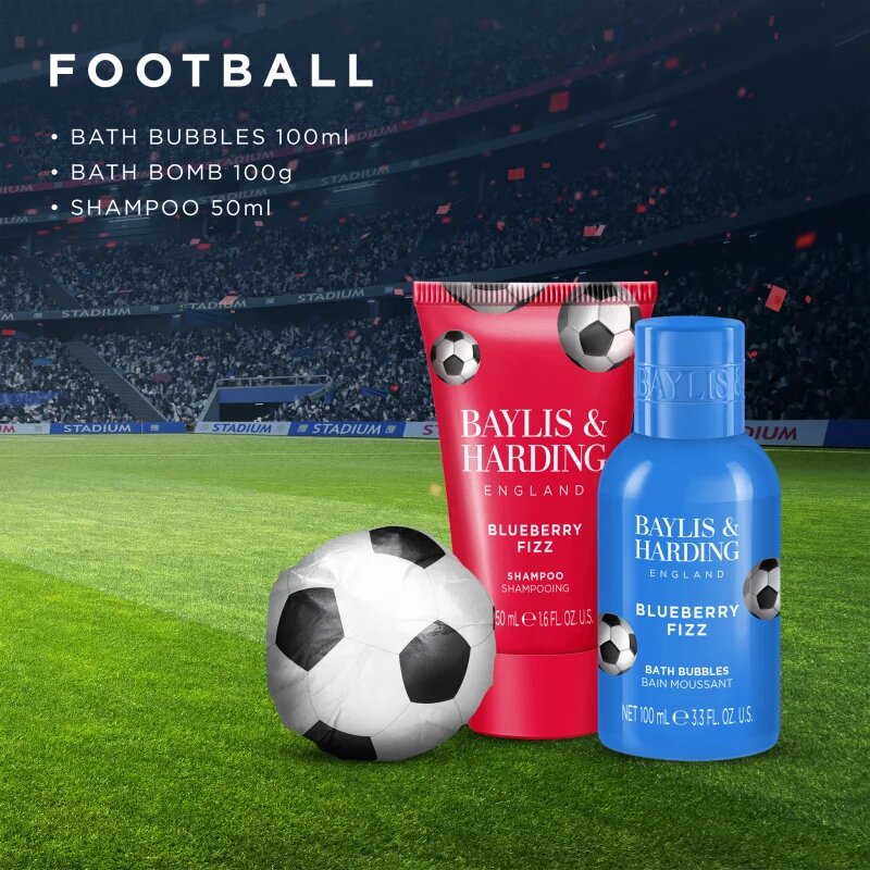 Baylis & Harding Football Stars Wash ajándékszett utazásra gyermekeknek