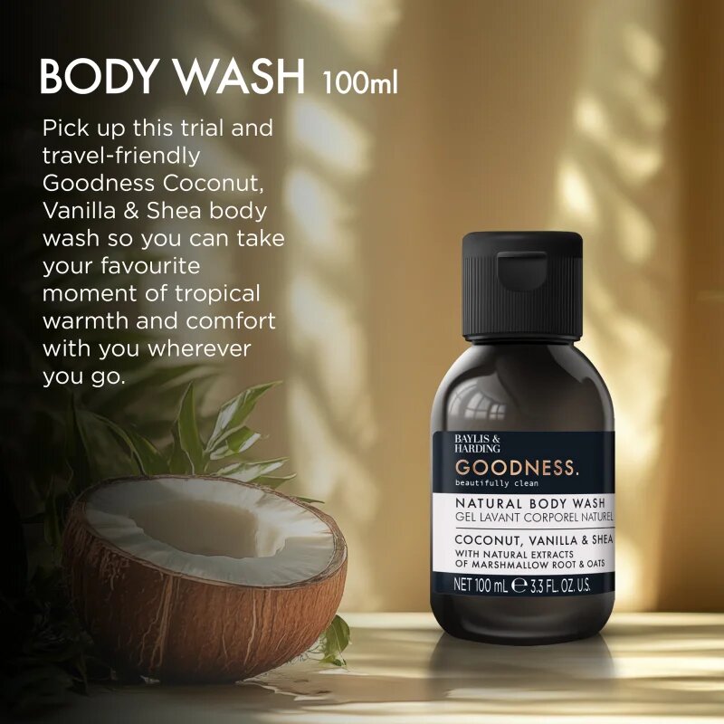 Baylis & Harding Goodness Coconut Vanilla & Shea természetes tusoló gél 100 ml