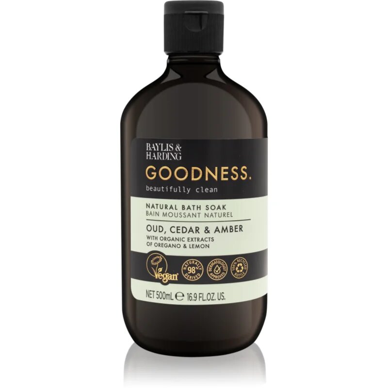 Baylis & Harding Goodness Oud Cedar & Amber habfürdő 500 ml