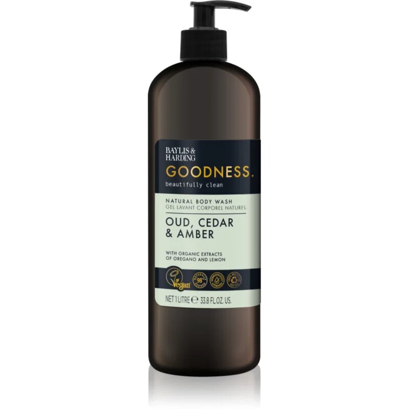 Baylis & Harding Goodness Oud Cedar & Amber tusfürdő gél 1000 ml