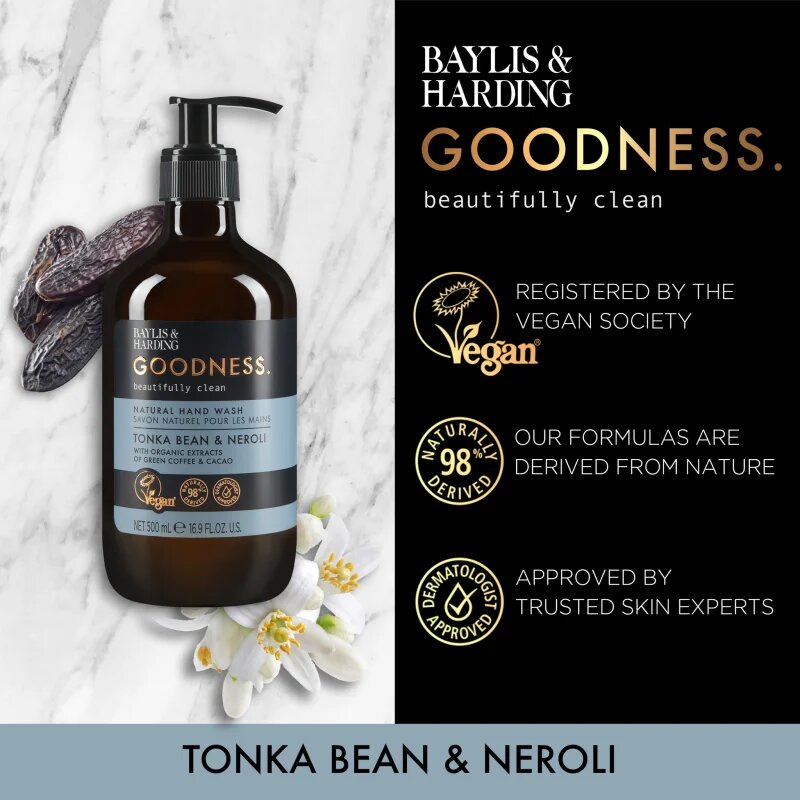Baylis & Harding Goodness Tonka Bean & Neroli folyékony szappan 500 ml