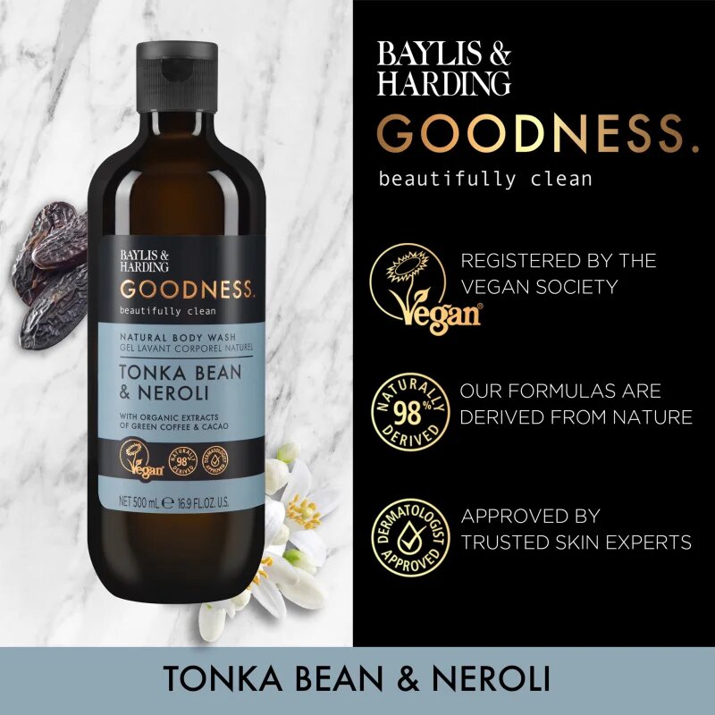 Baylis & Harding Goodness Tonka Bean & Neroli tusfürdő gél 500 ml