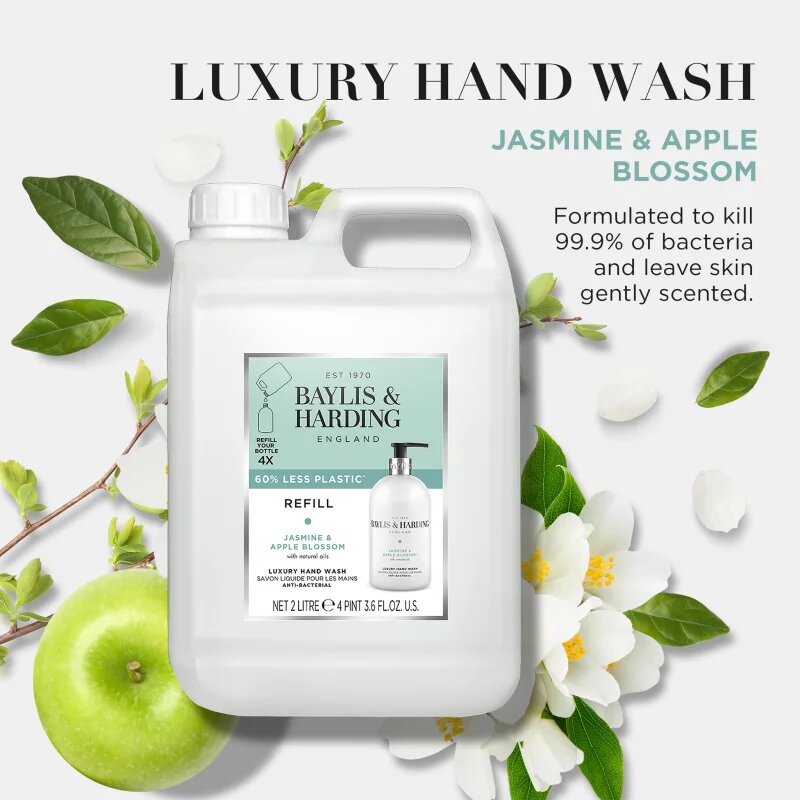 Baylis & Harding Jasmine & Apple Blossom folyékony szappan utántöltő 2000 ml