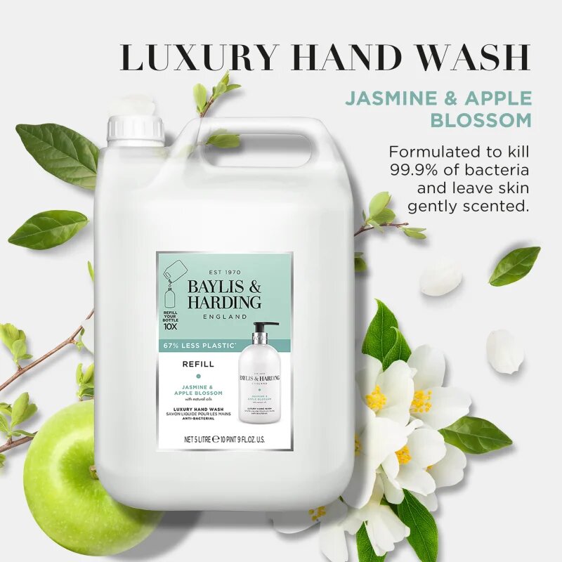 Baylis & Harding Jasmine & Apple Blossom folyékony szappan utántöltő 5000 ml