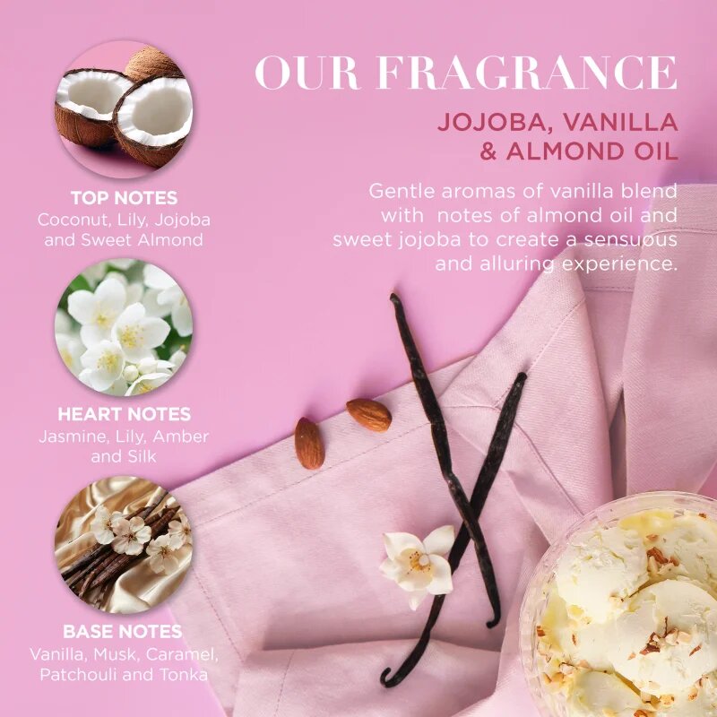 Baylis & Harding Jojoba Vanilla & Almond Oil ajándékszett testre