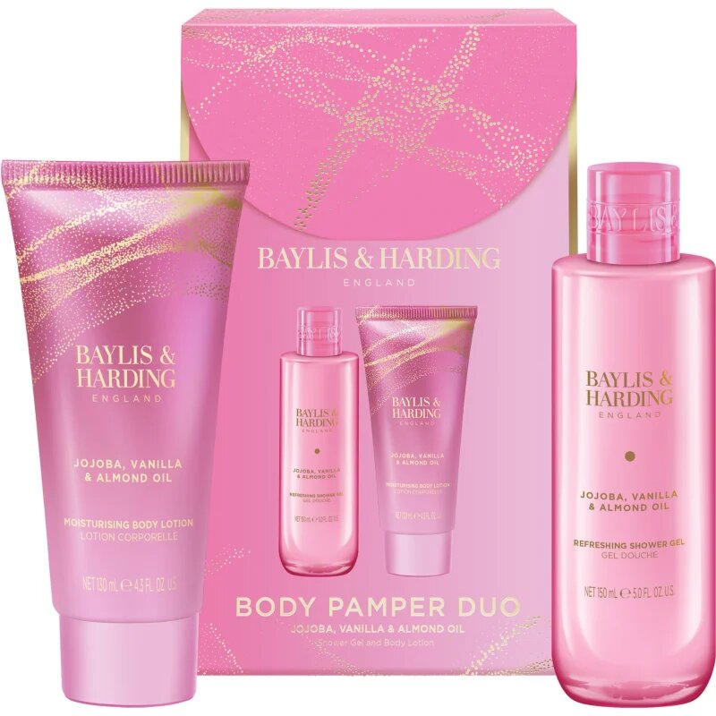 Baylis & Harding Jojoba Vanilla & Almond Oil ajándékszett testre