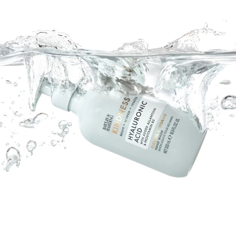 Baylis & Harding Kindness+ Hyaluronic Acid folyékony szappan hidratáló hatással illatok Pear & Neroli 500 ml