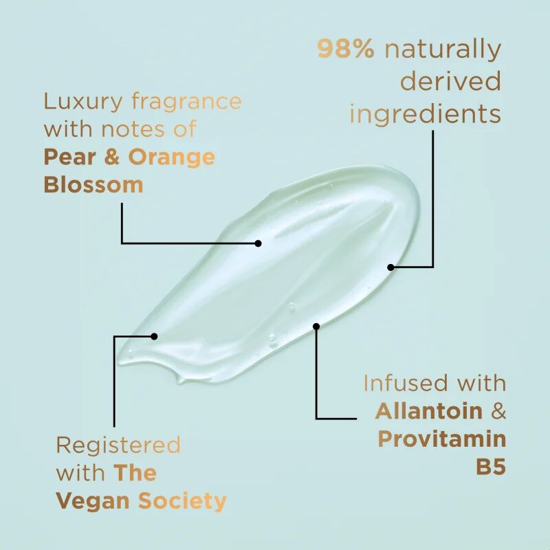 Baylis & Harding Kindness+ Hyaluronic Acid folyékony szappan hidratáló hatással illatok Pear & Neroli 500 ml
