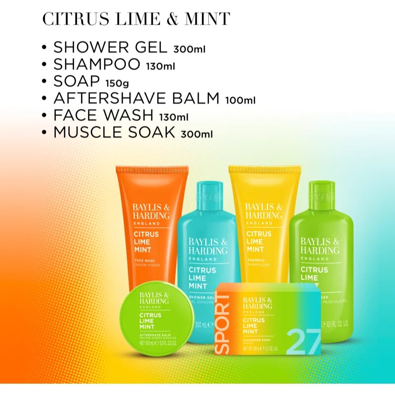 Baylis & Harding Men's Citrus Lime & Mint ajándékszett uraknak