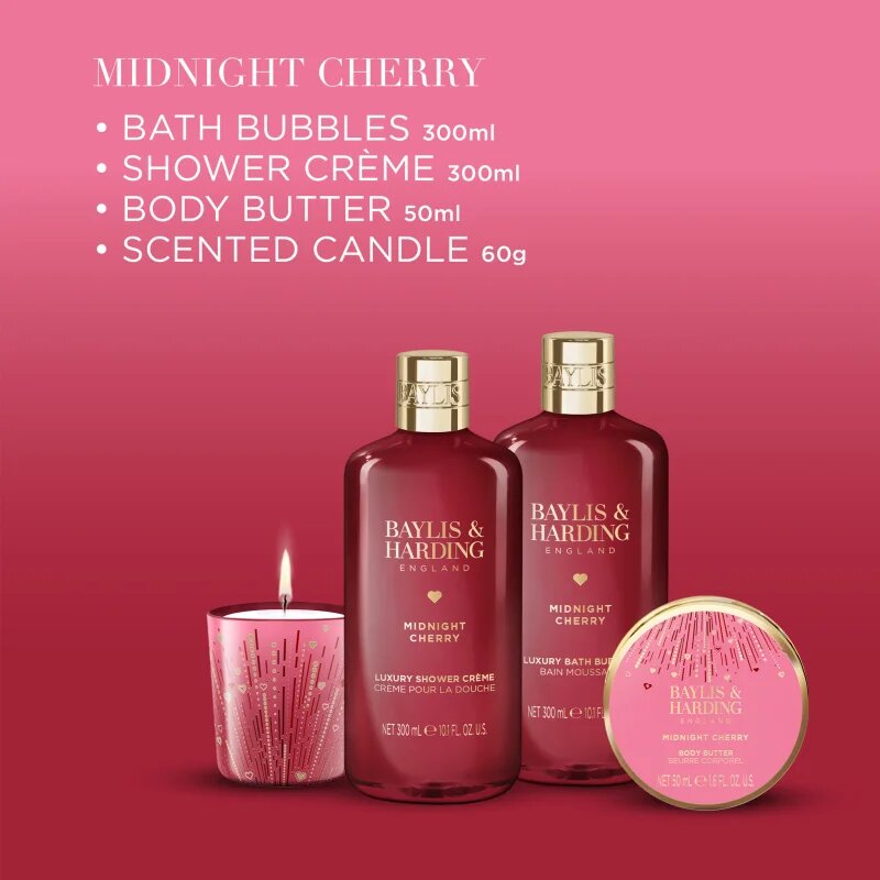 Baylis & Harding Midnight Cherry ajándékszett