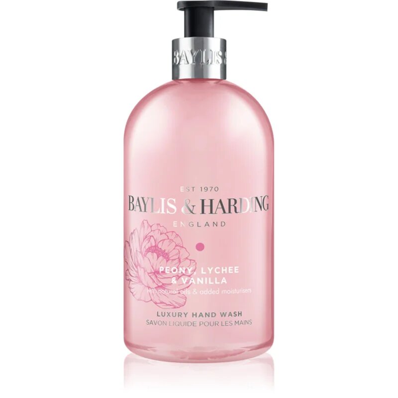Baylis & Harding Peony Lychee & Vanilla folyékony szappan hidratáló hatással 500 ml