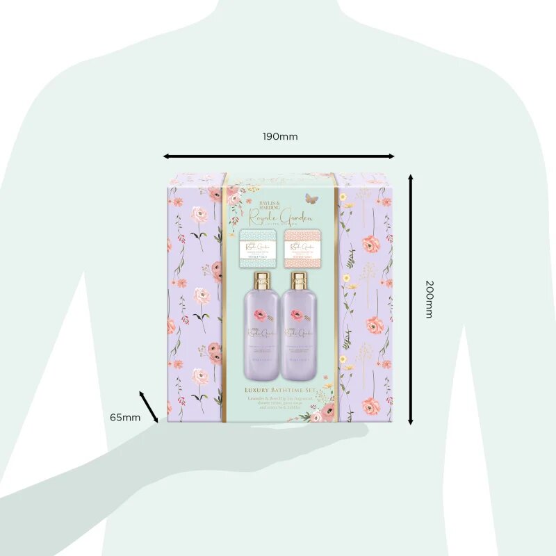 Baylis & Harding Royale Garden Lavender & Rose Hip Tea ajándékszett fürdőbe