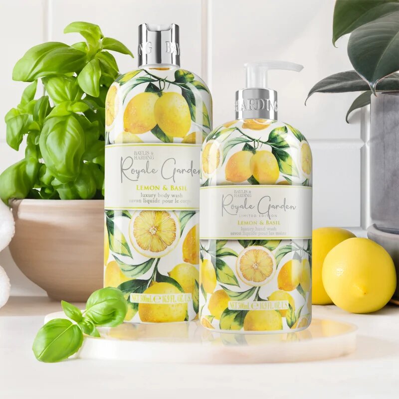 Baylis & Harding Royale Garden Lemon & Basil folyékony szappan 500 ml