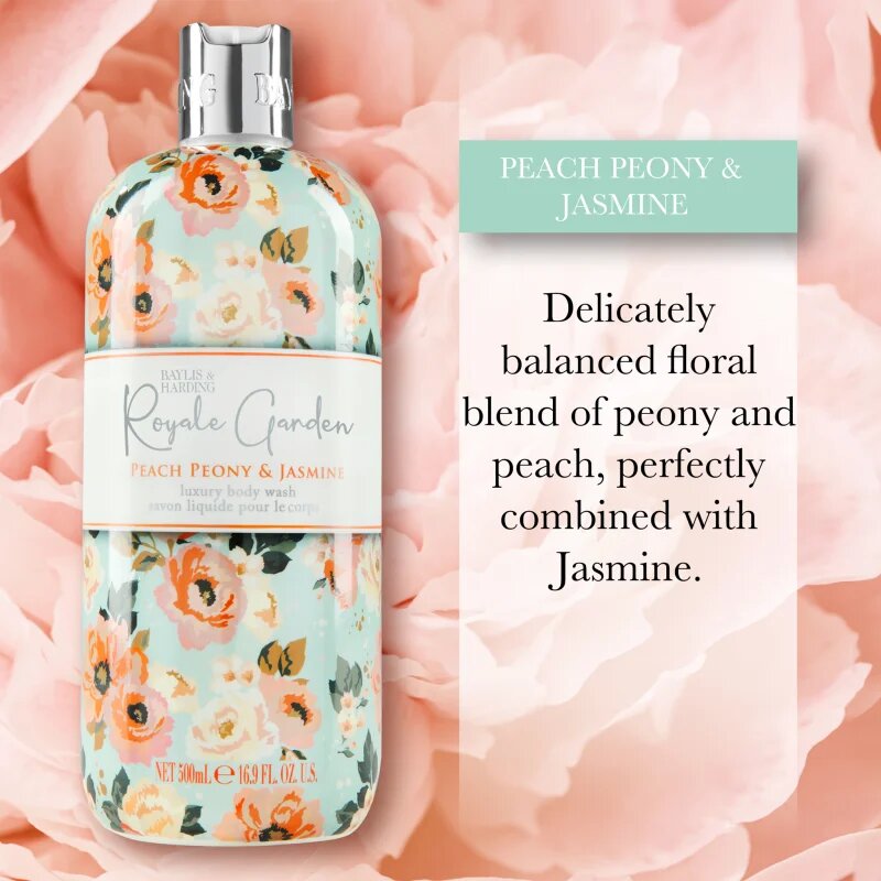 Baylis & Harding Royale Garden Peach Peony & Jasmine folyékony szappan 500 ml