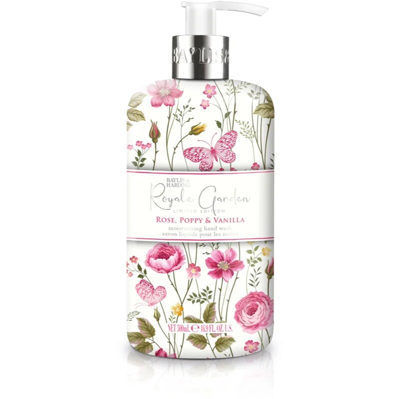 Baylis & Harding Royale Garden Rose Poppy & Vanilla folyékony szappan 500 ml