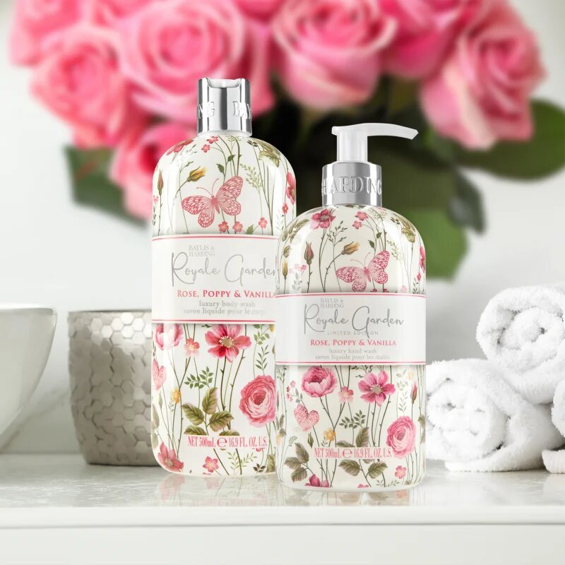 Baylis & Harding Royale Garden Rose Poppy & Vanilla folyékony szappan 500 ml