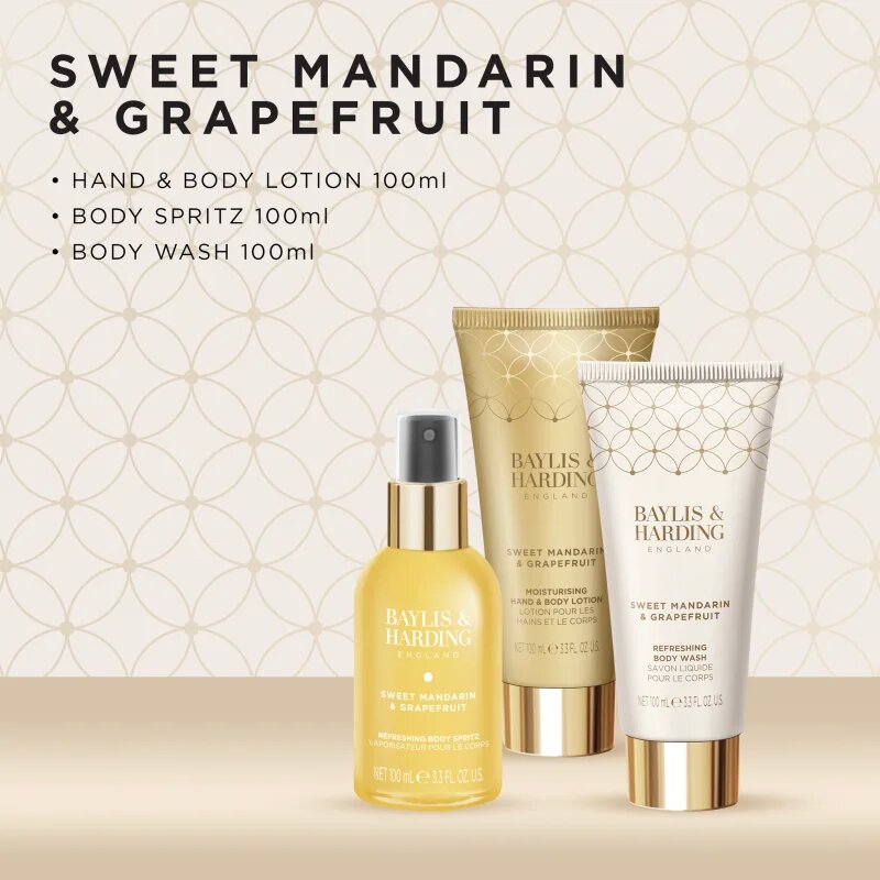 Baylis & Harding Sweet Mandarin & Grapefruit ajándékszett kozmetikai táska