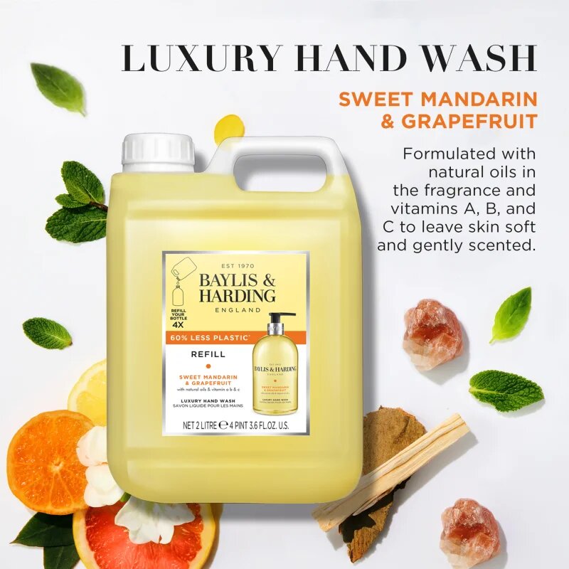 Baylis & Harding Sweet Mandarin & Grapefruit folyékony szappan utántöltő Refill 2000 ml