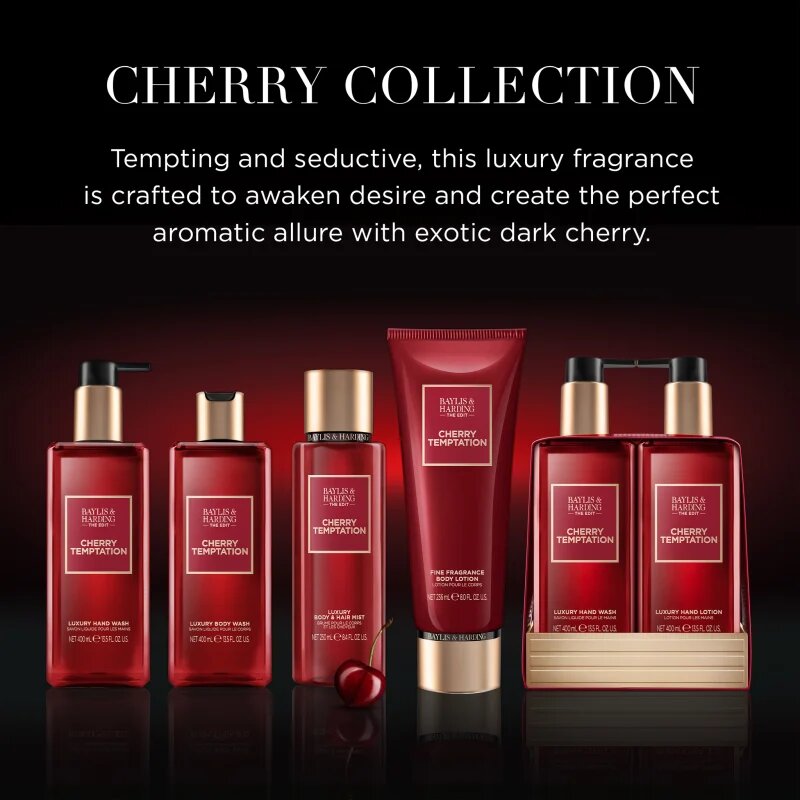 Baylis & Harding The Edit Cherry Temptation ajándékszett kézre