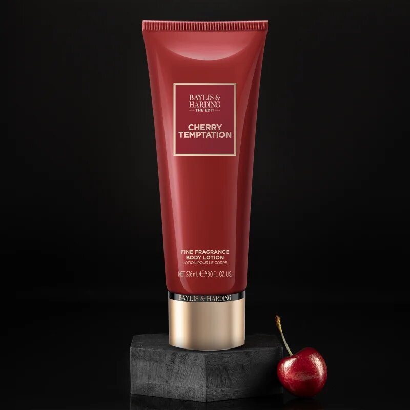 Baylis & Harding The Edit Cherry Temptation parfümös testápoló tej hölgyeknek Cherry Jasmin & Sandalwood 236 ml