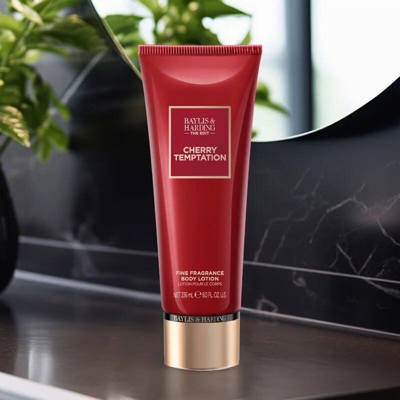 Baylis & Harding The Edit Cherry Temptation parfümös testápoló tej hölgyeknek Cherry Jasmin & Sandalwood 236 ml