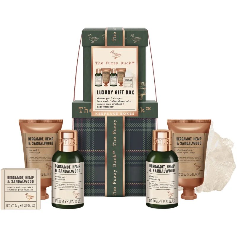 Baylis & Harding The Fuzzy Duck Bergamot Hemp & Sandalwood ajándékszett testre uraknak