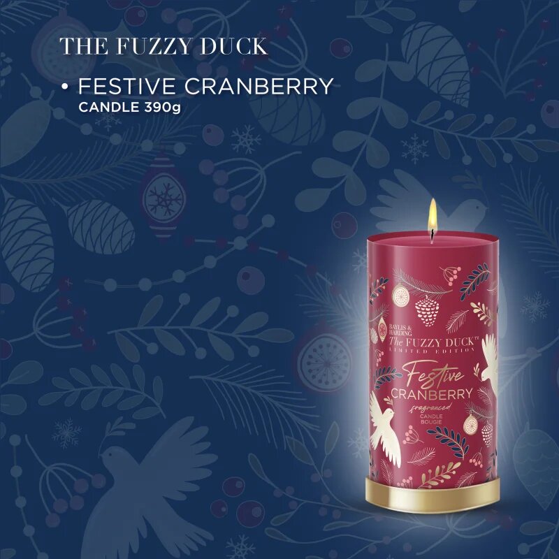 Baylis & Harding The Fuzzy Duck Winter Wonderland illatgyertya illatok Cranberry 390 g