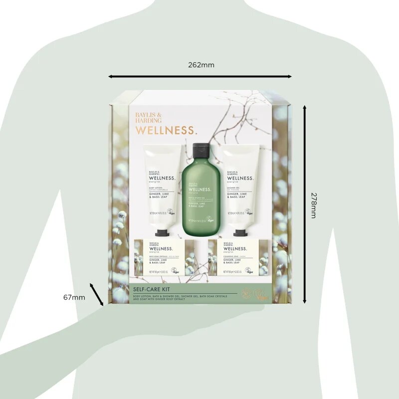 Baylis & Harding Wellness. Energise ajándékszett Ginger Lime & Basil Leaf
