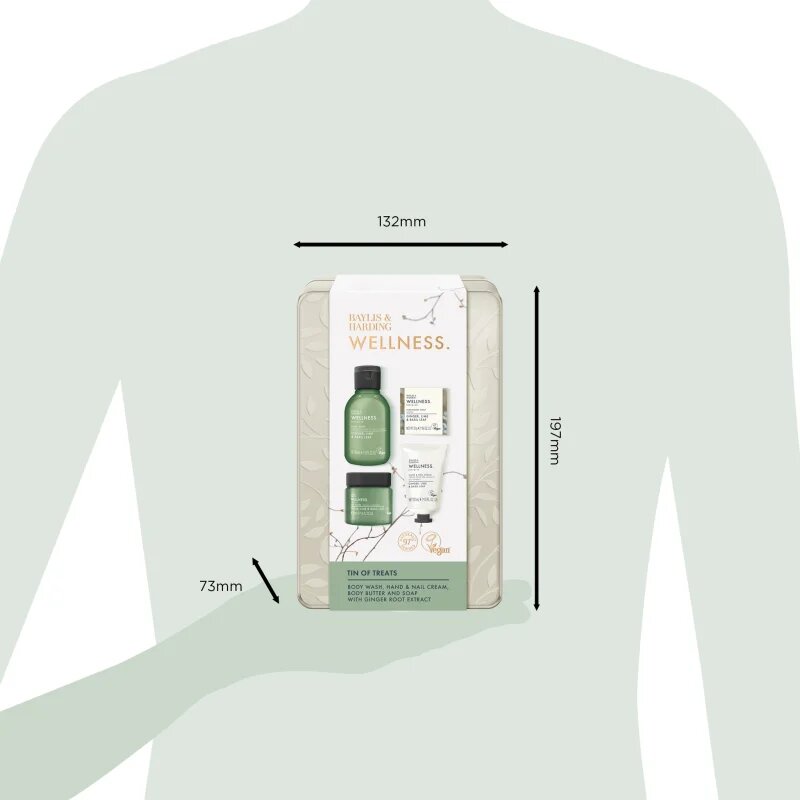 Baylis & Harding Wellness. Energise ajándékszett testre Ginger Lime & Basil Leaf