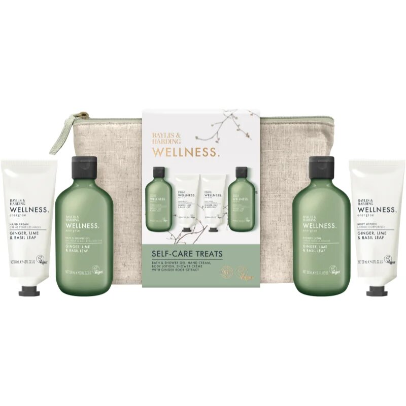 Baylis & Harding Wellness. Energise ajándékszett testre Ginger Lime & Basil Leaf