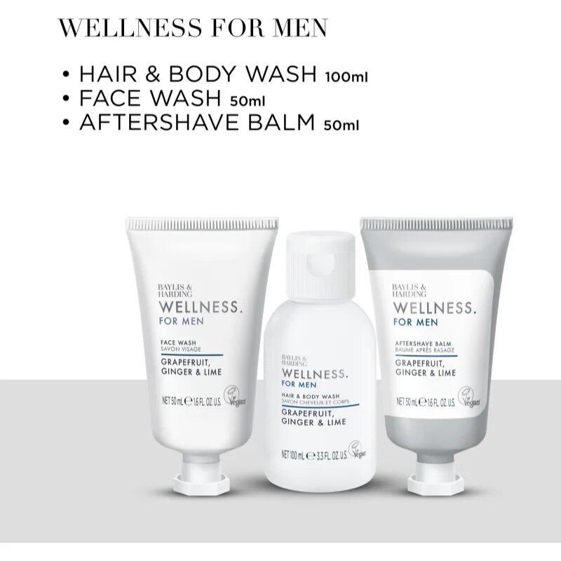 Baylis & Harding Wellness. For Men. Revive ajándékszett uraknak illatok