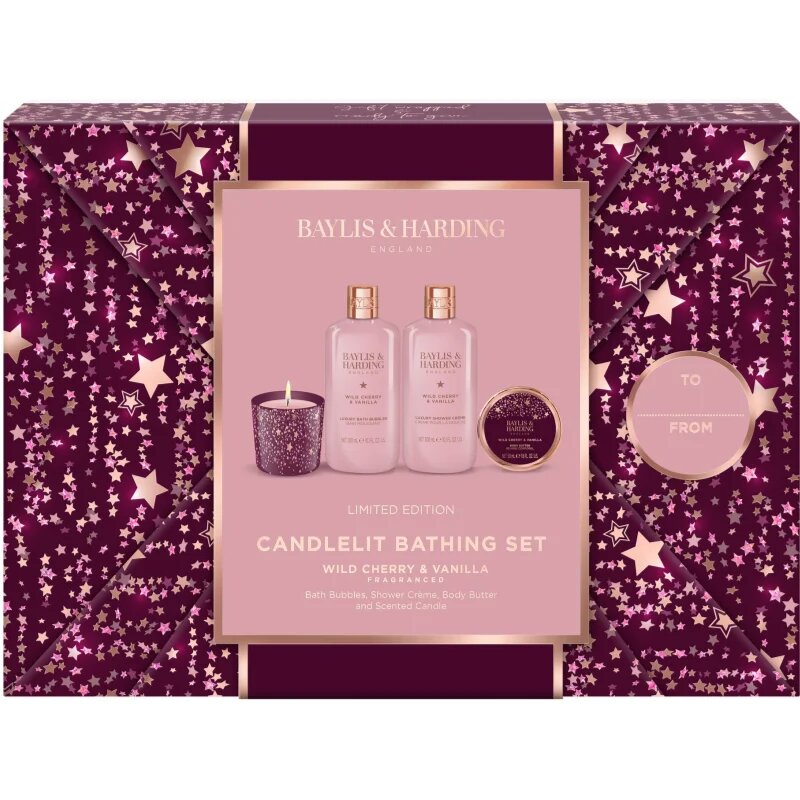 Baylis & Harding Wild Cherry & Vanilla ajándékszett fürdőbe