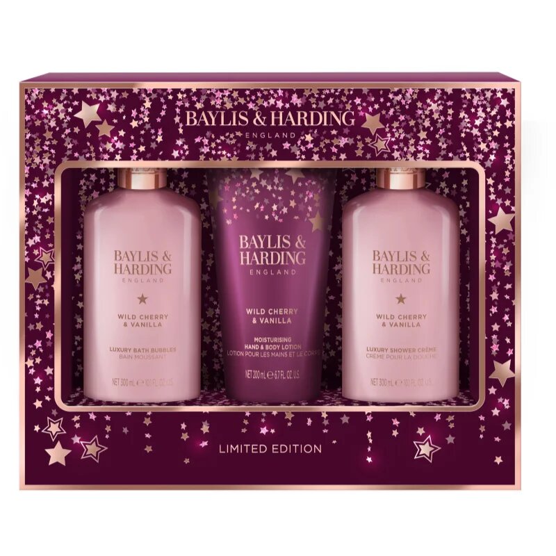 Baylis & Harding Wild Cherry & Vanilla ajándékszett fürdőbe