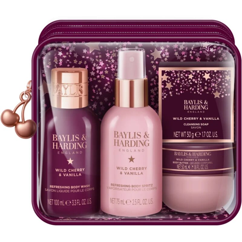 Baylis & Harding Wild Cherry & Vanilla ajándékszett utazásra