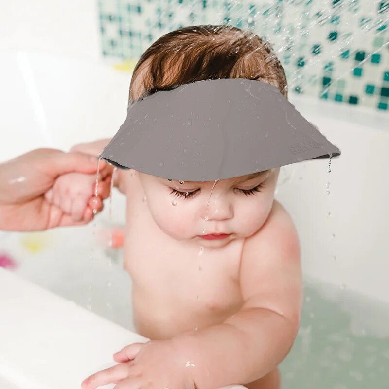 BBLÜV Käp szilikon fejmosó szemellenző Grey 1 db