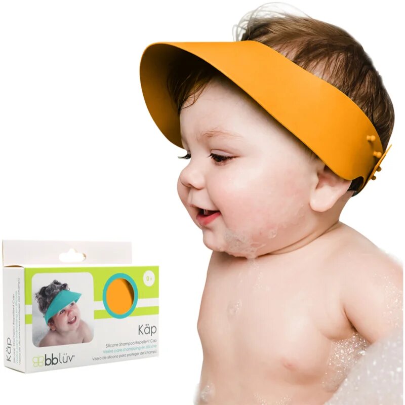 BBLÜV Käp szilikon fejmosó szemellenző Orange 1 db