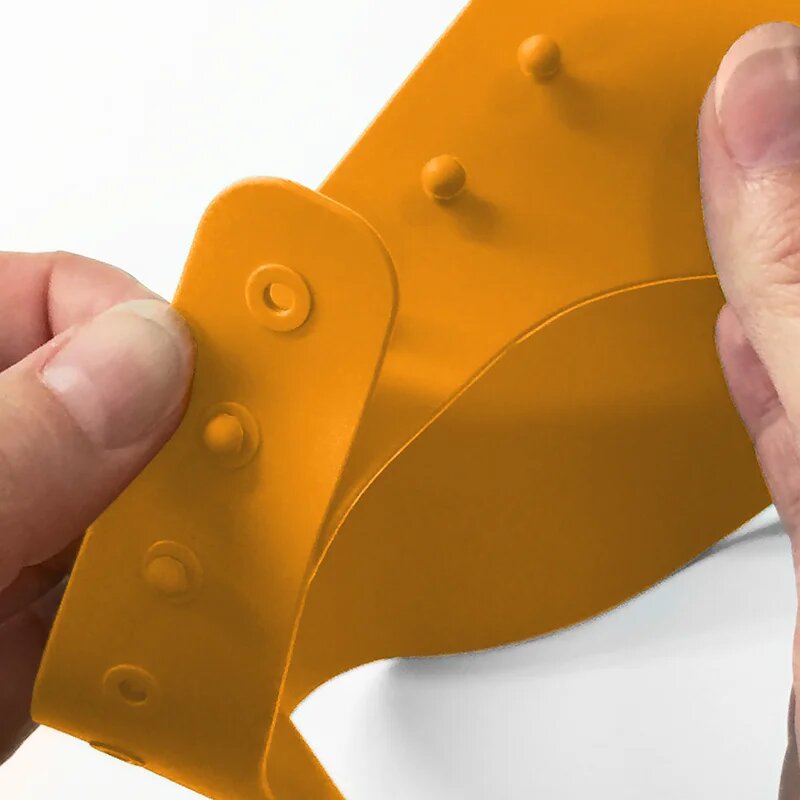 BBLÜV Käp szilikon fejmosó szemellenző Orange 1 db